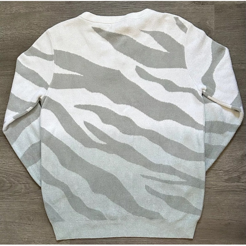 Barefoot Dreams Cozy Chic Ultra Lite Ocean Reef Pullover Sweater In waterfall S - Picture 3 of 7